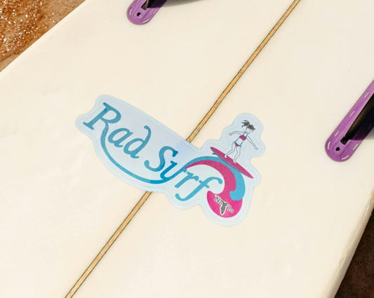Brunette Surfer Girl sticker